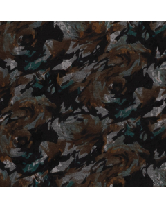 stretch tricot stof met flockprint