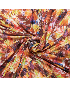 crinckle chiffon stof bedrukt