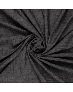 zwart melee linnen viscose mix stof kreukarm
