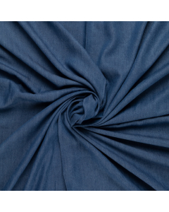 midden blauw lyocell jeans stof Italiaans import