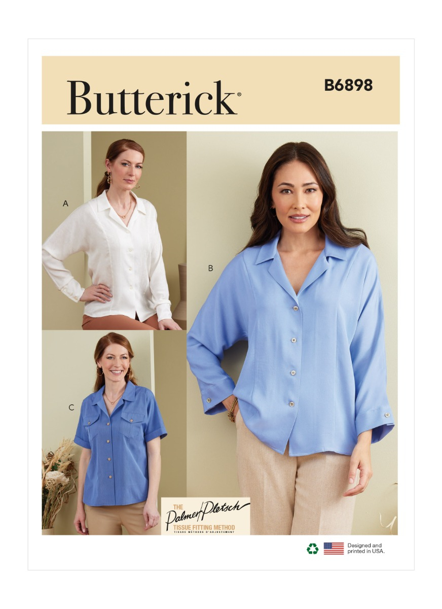 pariteit analyseren Koe blouse (maat 44-52) Butterick 6898 - Böttger