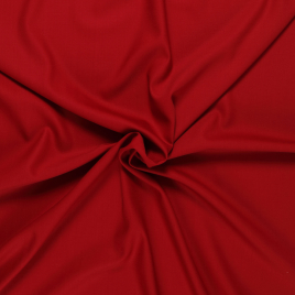 Böttger Stoffenwinkel - warm rood wol faille stretch italiaans import - 52708