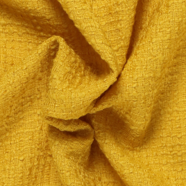 Böttger Stoffenwinkel - warm geel haute couture boucle italiaans import - 53017