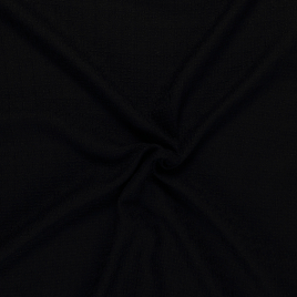 Böttger Stoffenwinkel - zwart haute couture boucle italiaans import - 53124