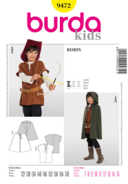 Böttger Stoffenwinkel - Robin Hood (maat 122-170) Burda 9472 - burda9472