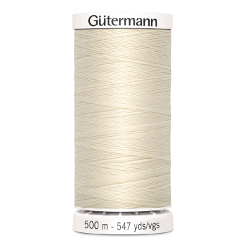 Gütermann naaigaren 1000 meter, ecru (kleurnummer 802)