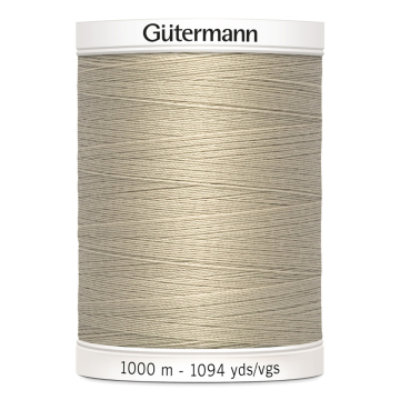 beige (722) naaigaren - 1000 meter