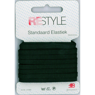 ReStyle Super Elastiek, 10m/4,5mm, zwart