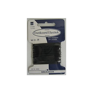 ReStyle Dunkoord Elastiek, 4m/1,4mm, zwart