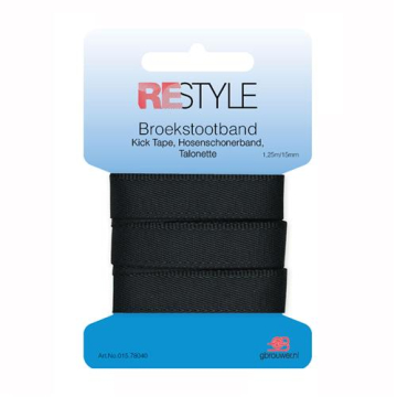 zwart broekstootband