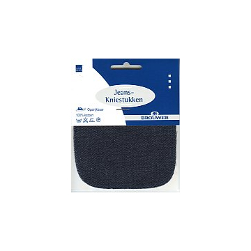 donkerblauwe jeans kniestukken