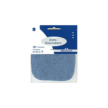 blauwe jeans kniestukken