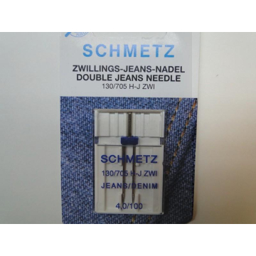 Schmetz Tweelingnaald Jeans 4,0 nr. 100