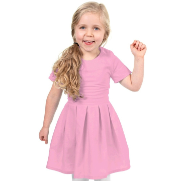 roze poplin stof