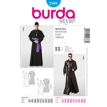 mantel (maat 44-60) Burda 2388