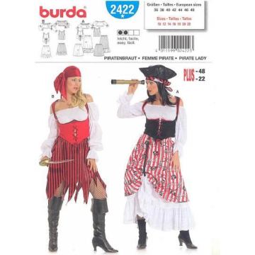 piraten (maat 36-48) Burda 2422