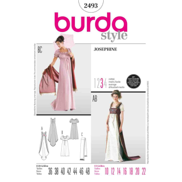 Josephine (maat 36-48) Burda 2493