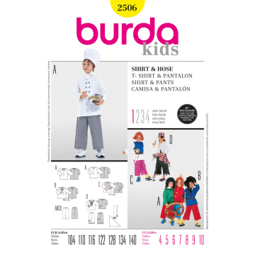 kok en piraat (maat 104-140) Burda 2506