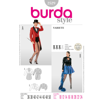 variete jasje (maat 36-50) Burda 2529