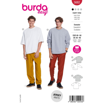sweatshirt (maat 46-56) Burda 5682