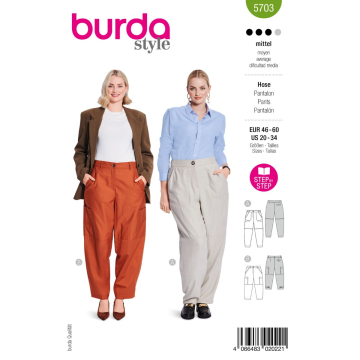 broek (maat 46-60) Burda 5703