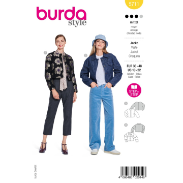jasje (maat 36-48) Burda 5711