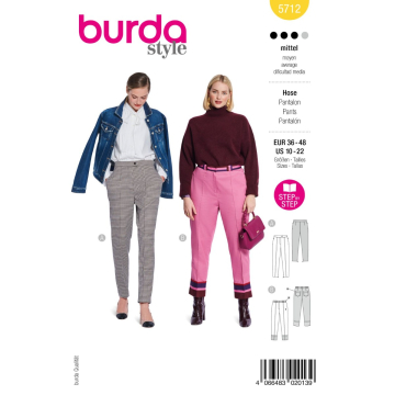 broek (maat 36-48) Burda 5712