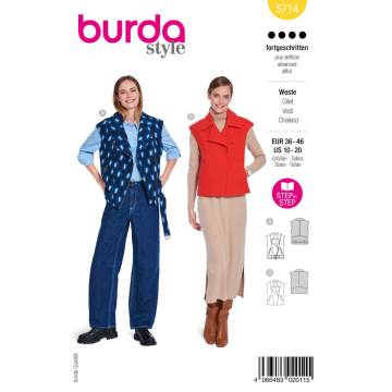 gilet (maat 36-46) Burda 5714