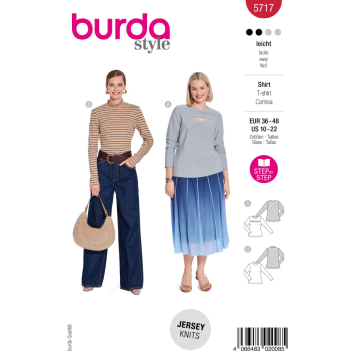 shirt (maat 36-48) Burda 5717