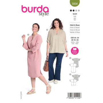 jurk en tuniek (maat 44-54) Burda 5934