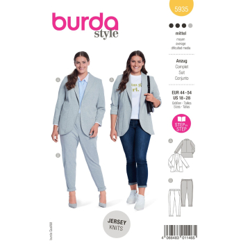 jasje en broek (maat 44-54) Burda 5935