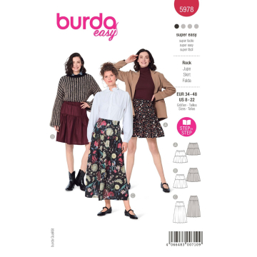 rok (maat 34-48) Burda 5978