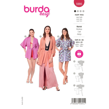 kimono (maat 34-48) Burda 5995