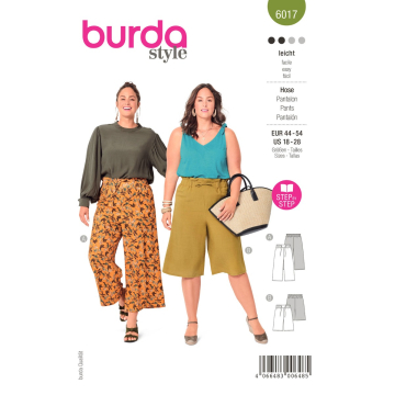 culotte (maat 44-54) Burda 6017