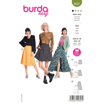 rok (maat 34-48) Burda 6027