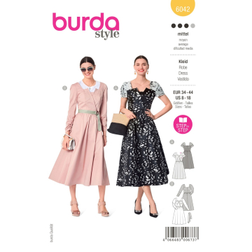 jurk (maat 34-44) Burda 6042