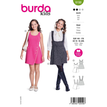 jurk (maat 140-176) Burda 9198