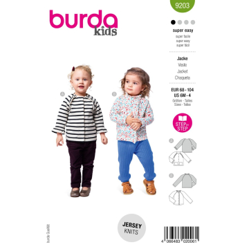 jasje (maat 68-104) Burda 9203