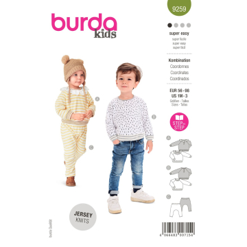 broek en trui (maat 56-92) Burda 9259