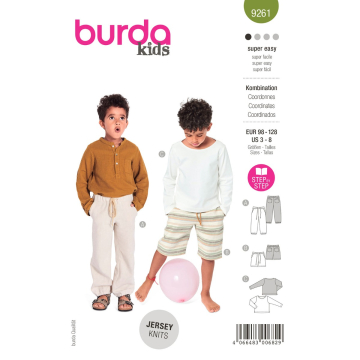 broek en shirt (maat 98-128) Burda 9261