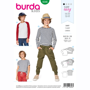 shirt (maat 116-158) Burda 9346