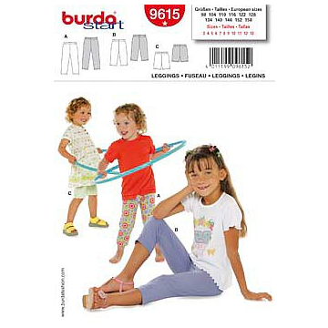 legging (maat 98-158) Burda 9615