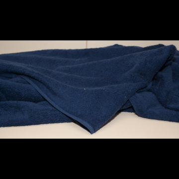marine blauw katoenen badstof dubbelgelust 