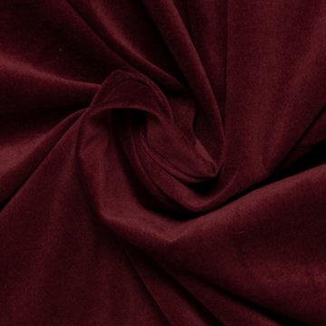 donkerrood stretch velours