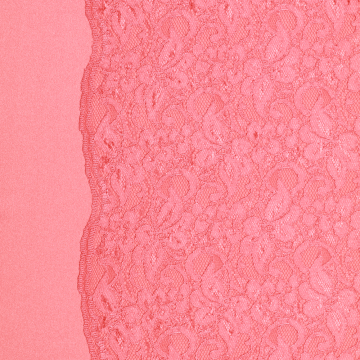 koraal roze viscose kant