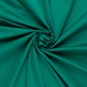 emerald groen satijn katoen viscose met stretch