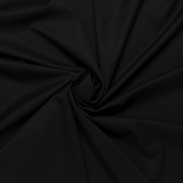zwart zuiver wol super100s gabardine