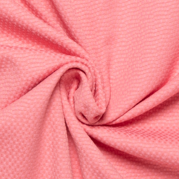 framboos roze stretch pique Italiaans import