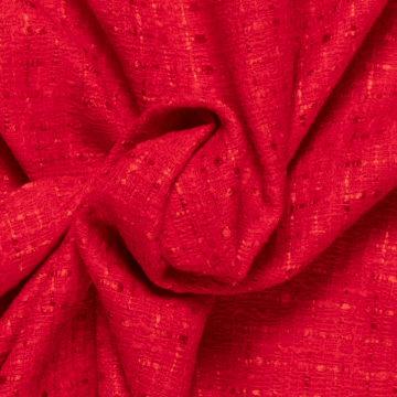 rood haute couture zomerboucle italiaans import