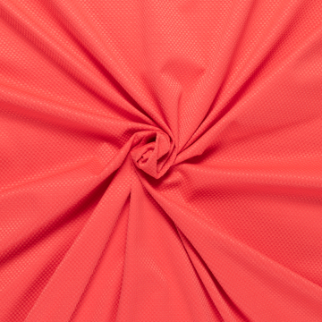 rood stretch pique katoen blend Italiaans import